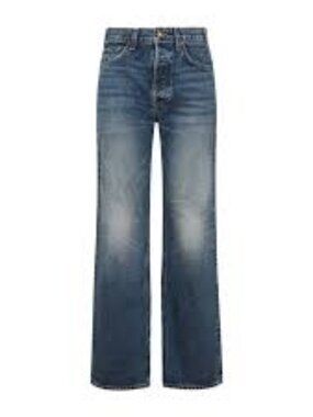 Nili Lotan Smith Women's Straight Leg Jeans with Button Fly Debbie Wash